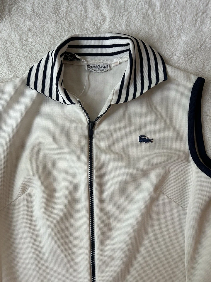 Винтажное спортивное платье на молнии с воротником Lacoste David Crystal Saks Fifth Avenue 1960-е - Изображение 2 из 4