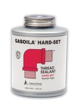 Gasoila Hard-Setting Permanent Thread Sealant, Fast-Drying Red 1/4 Pint 