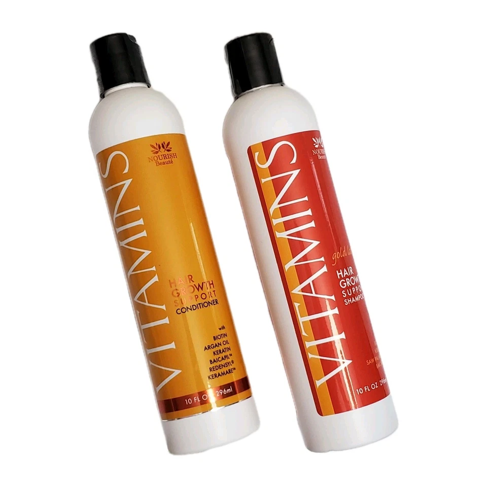 Set de champú y acondicionador Nourish Beaute Vitamins para la pérdida del cabello promueve el crecimiento  Foto 4 de 4