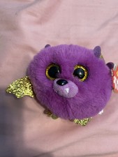 Ty Puffies Beanie Balls HASTIE the Bat 3" Stuffed Animal Toy New w/MT 2022