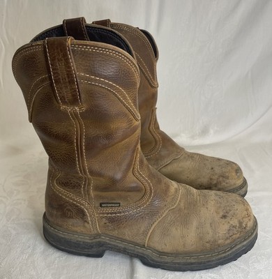 Wolverine Anthem Western Wellington WP W02287 Mens Size 9.5 Leather Work Boots