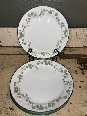 Corelle By Corning Callaway Ivy Swirl Dinner Plates 10 1/4  Set of 6