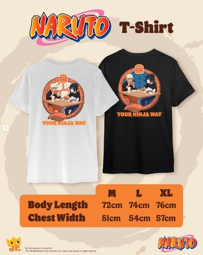 Burger King X Naruto Figura Camiseta Sakura Lee Sasuke Kakashi Neji Hinata Gara - Imagen 2 de 18