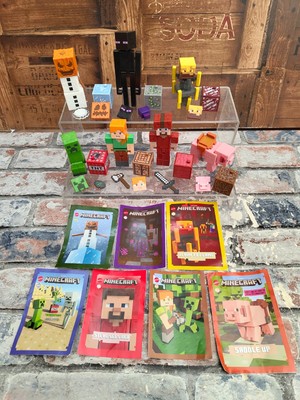 Minecraft Comic Maker Action Figuren Konvolut - Snow Golem Blaze Enderman