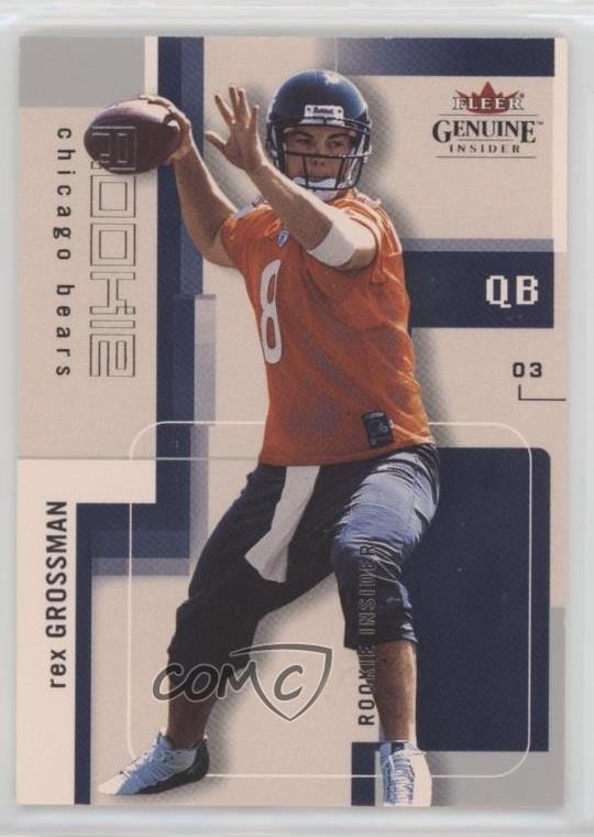 Rex Grossman Fleer Genuine Insider #108 Base