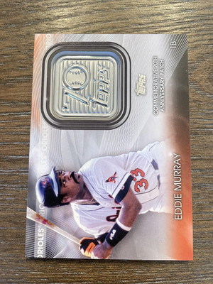 2021 Topps Update #T70P-EM Eddie Murray Topps 70th Logo Patch