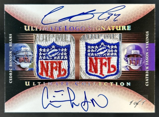 2005 Ultimate Benson Ciatrick Fason Game Jersey Logo Auto NFL Shield Patch #1/1