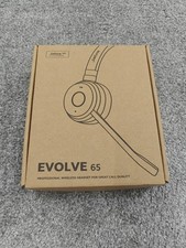 Jabra Evolve 65 TE Third Edition Wireless Dual-Ear Headphones Black New