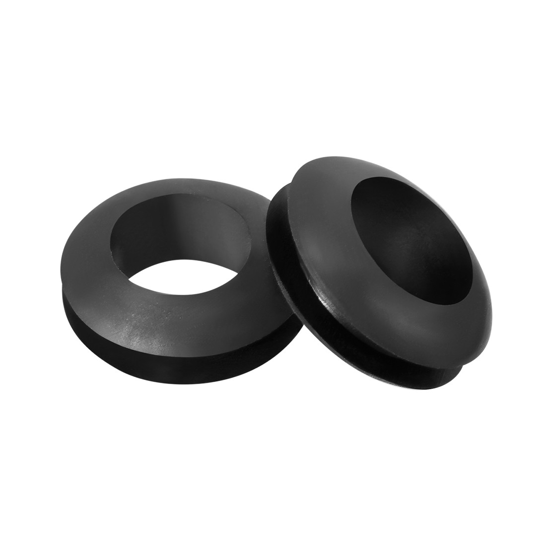 Heavy Duty Wire Protection Rubber Cable Grommet Rings With Mounting 10mm 300pcs Black