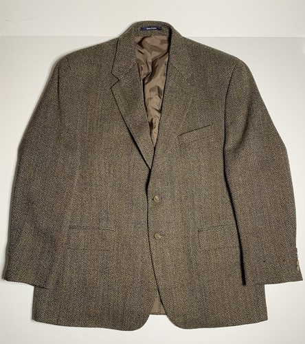 Chaps Ralph Lauren, Vintage Chaps Ralph Lauren Wool Blazer Houndstooth Made in Canada Sport Coat 44R