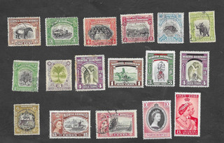 NORTH BORNEO 17 x DIFFT STAMPS AS IN PICTURES. BALANCE OF OF COLLECTION. GU/MH.