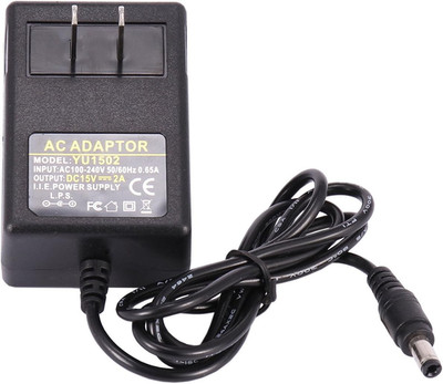 15V 2A Power Supply Adapter -  AC 100-240V 50-60Hz DC 15 Volt 2 Amp 30W Charger