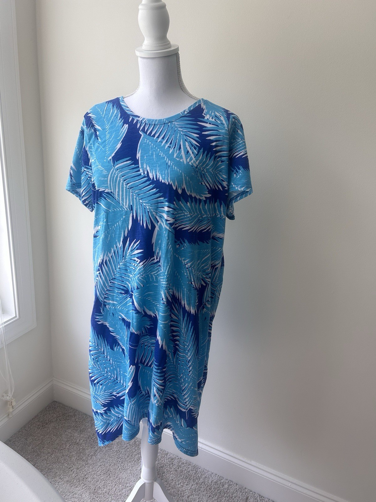 Chemise Hawaïenne Caribbean Joe – Homme XL – Bleu Tropical – Rayonne