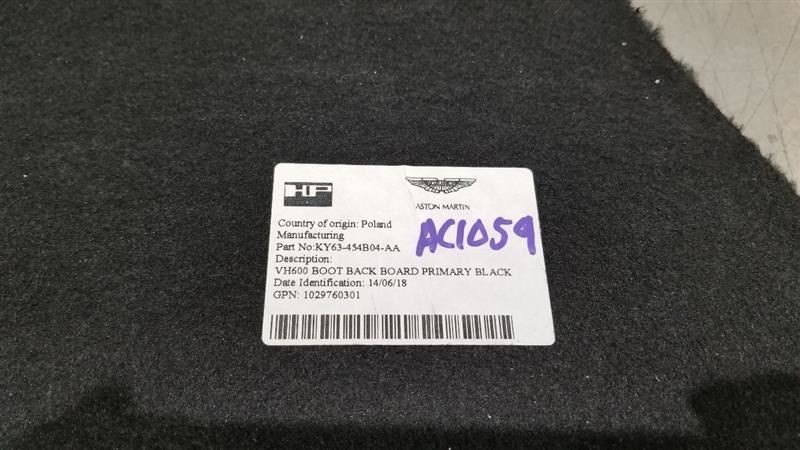 19 ASTON MARTIN VANTAGE REAR PARTITION TRIM SET BLACK WITH RED STITCHING