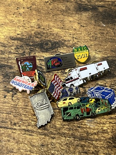 Lot Trucking Pins IMTA Watkins Overnite Roadteam Car Hauler Transport Enamel