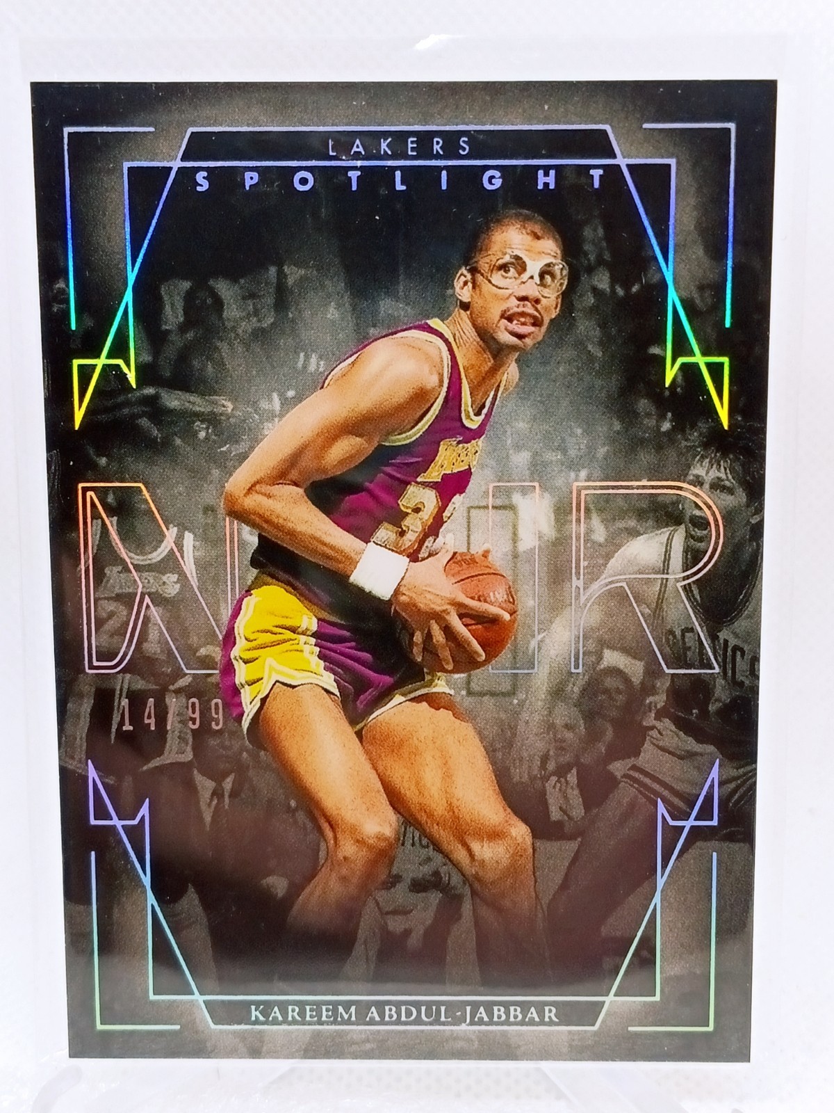 Kareem Abdul Jabbar 2024-25 Panini Noir /99 Spotlight Los Angeles Lakers #7