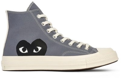 CONVERSE X COMME DES GARCONS PLAY HI -STEEL GREY-AZ-K122-001-1