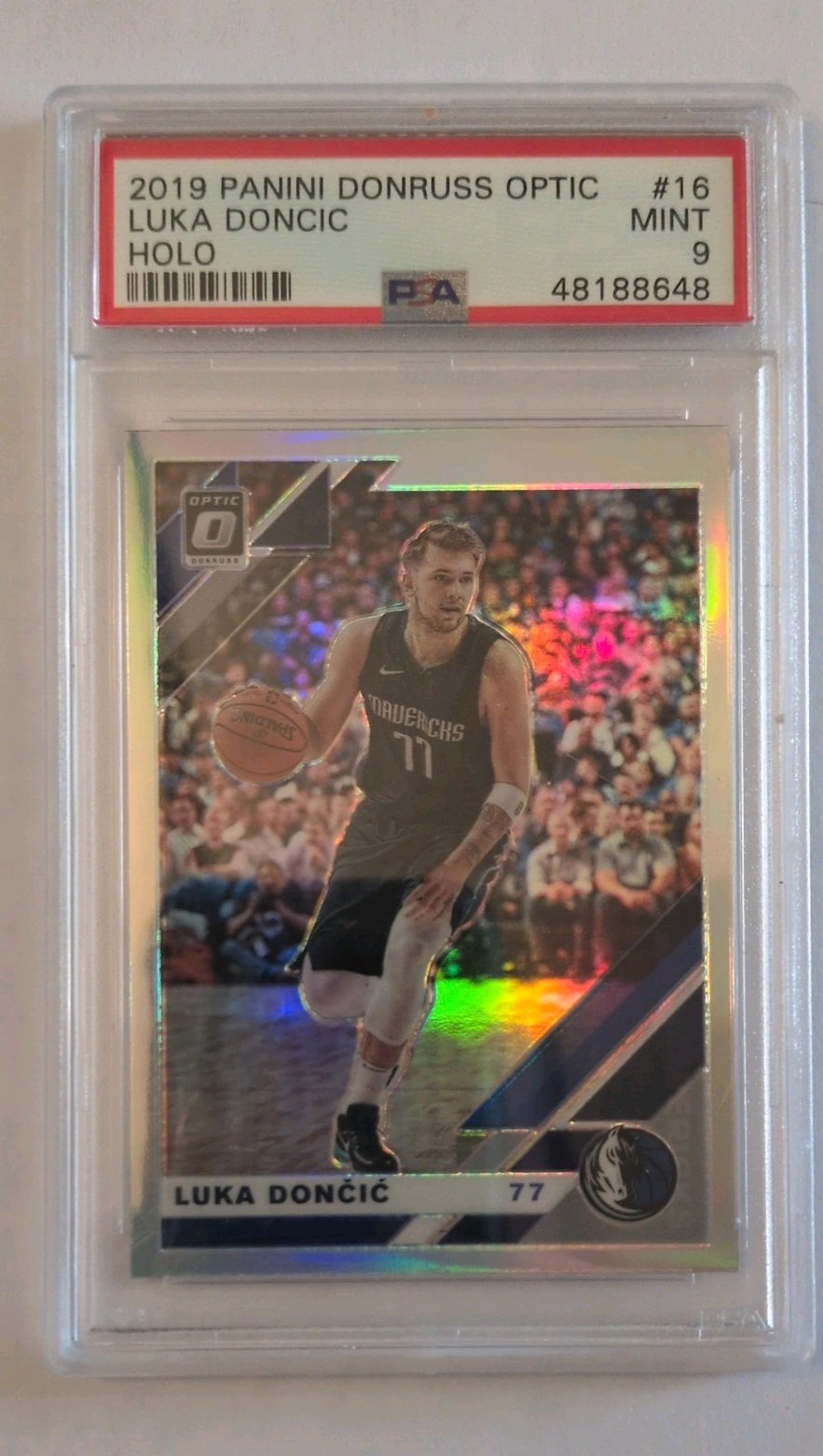 2019-20 Donruss Optic Luka Doncic Holo Silver PSA 9 #16 Mint Dallas Mavericks 