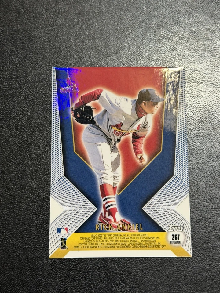 2000 Topps Finest Pedro Martinez & Rick Ankiel Refractor Card  - Image 2 of 2