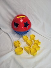 Tupperware Tuppertoys Classic SHAPE-O-BALL Toy Shape Sorter Complete w 9 Shapes