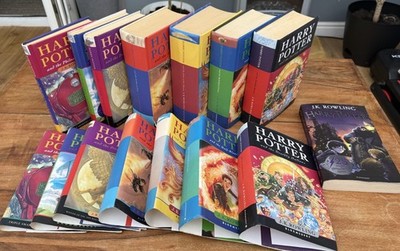 Harry Potter Complete Hardback Book Set 1-7 Bloomsbury 4 First Edition 1st Print