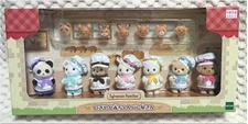 Sylvanian Families Baby Bakery Set 7 Figures with Bread EPOCH Japan