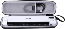 Professional Hard Case for Brother Mobile Document Scanners - Light Gray