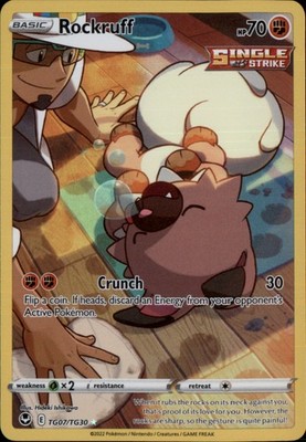 Rockruff  Ultra Rare SWSH12: Silver Tempest Trainer Gallery TG07/TG30 NM