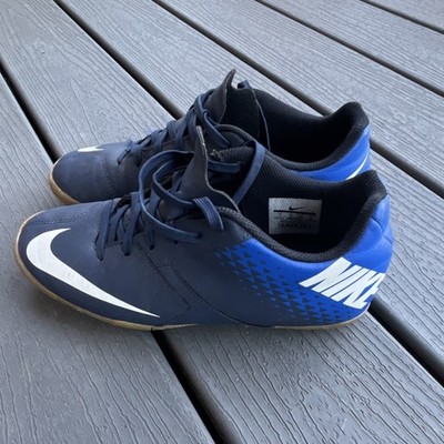 Nike Bombax IC Navy Blue Indoor Soccer Shoes size 7