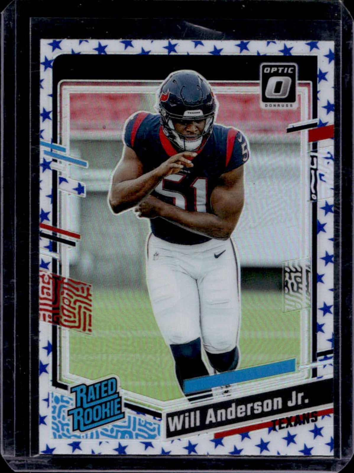 2023 Donruss Optic Will Anderson Jr. Blue Stars Prizm Rated Rookie #246 Texans