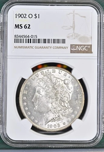 1902-O Morgan Dollar NGC Certified MS62