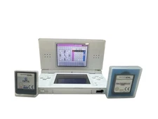 Handheld Game Nintendo DS Lite White Game Boy Console Touch Screen + 2 Games