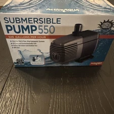 550 GPH Submersible Water Pump for 55-Gallon Aquariums - Eco-Friendly Black