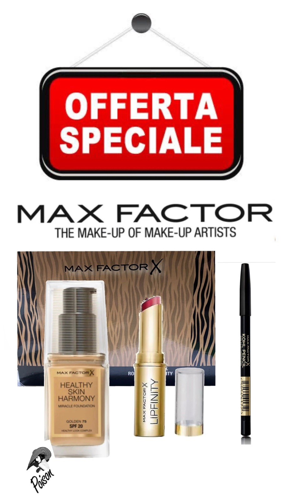 Max Factor Cofanetto Regalo Beauty: Make-up Professionale Viso e Labbra
