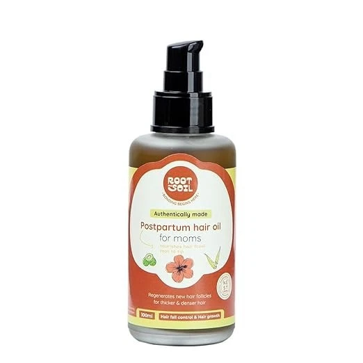 ROOT and SOIL Postpartum Hairfall Control & Hair Growth Oil: Nourishing Care for