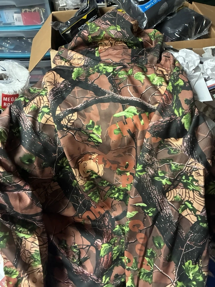 Chucky Mens Performance Fishing Hoodie- Camo Xlg New - Image 2 of 2