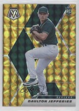 2021 Panini Mosaic Rookie Reactive Yellow Prizm Daulton Jefferies #279 1u6