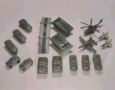 Vintage Galoob Micro Machines Military Lot Tanks Vehicles Lot Of 17 - Taiwan