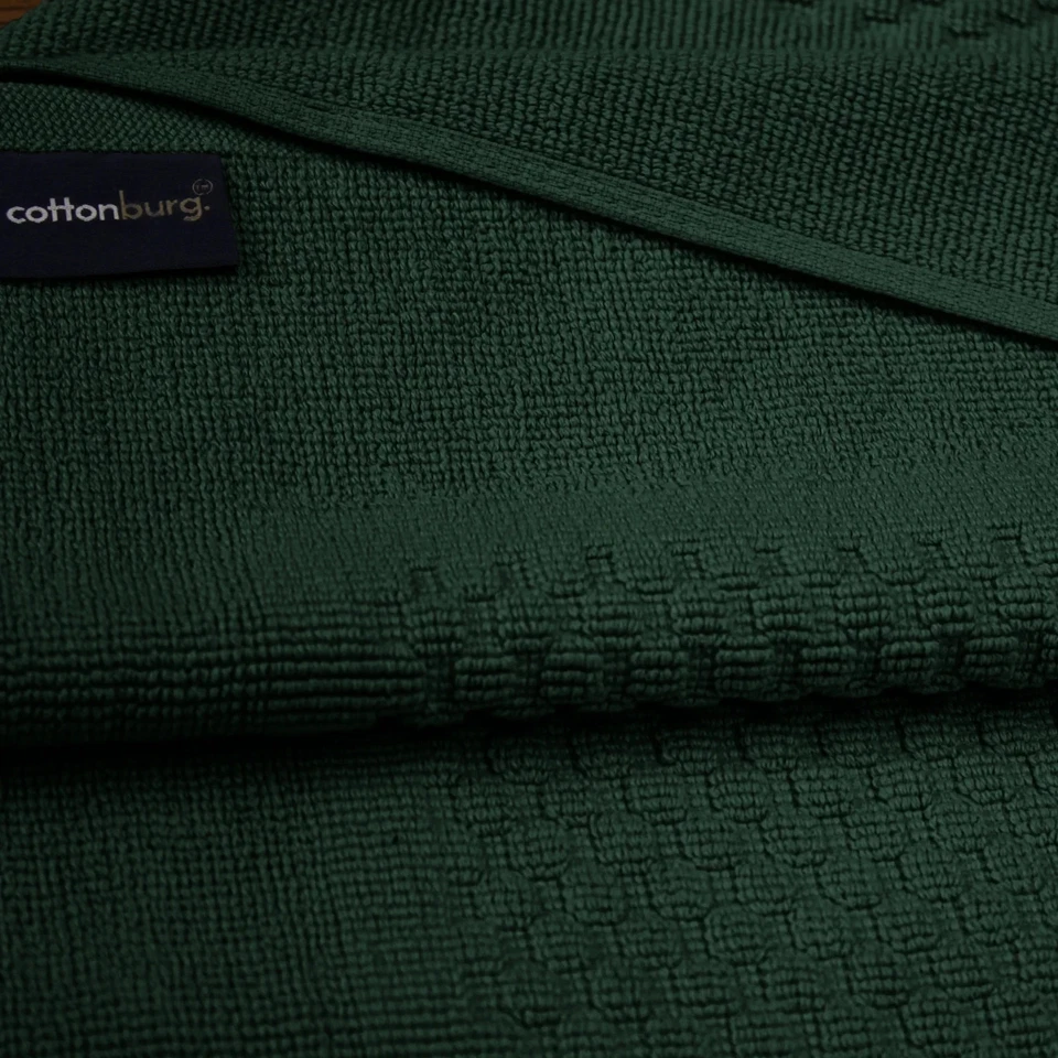 Pacote com 2 tapetes de banheiro de luxo - macios, absorventes, secagem rápida, tapetes de banheiro de algodão. - Imagem 4 de 4