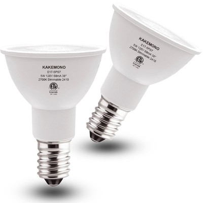 E17 LED Spotlight Bulb Dimmable 40W Halogen Replacement E17 Intermediate Base...