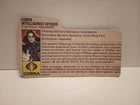 1984 GI Joe Cobra Baroness (V1) - File Card- (Intelligence Officer)