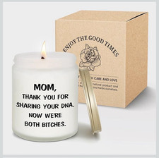 Lavender  Juniper Scented Jar Candle, Soy Wax, Funny Mother's Day Gift