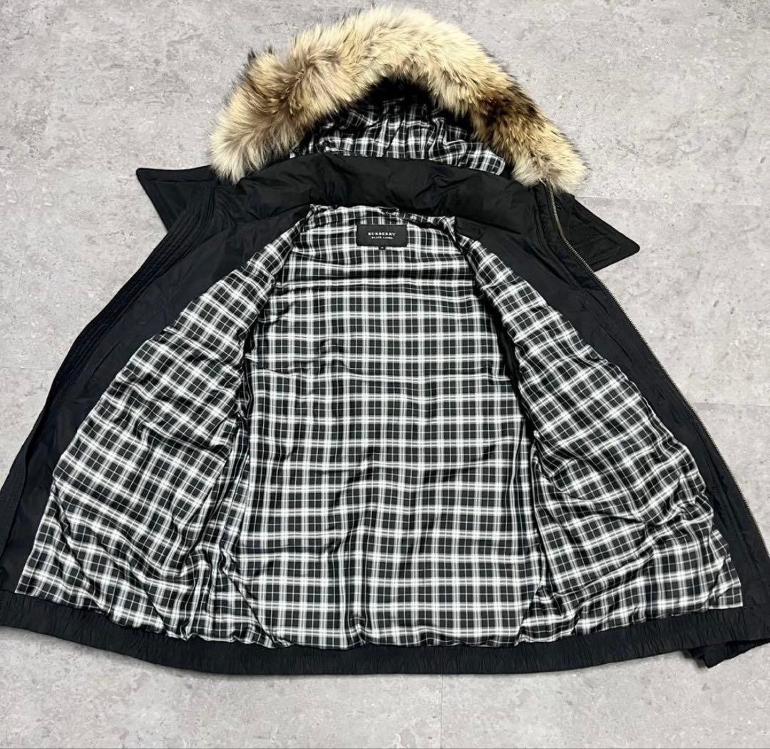 BURBERRY BLACK LABEL Down Jacket Size M Black Check F… - Gem