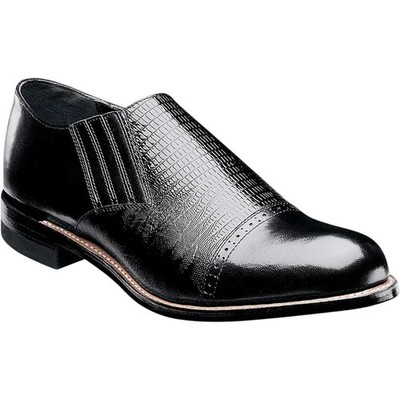 Stacy Adams Navy Blue Lizard Skin Print Leather Cap Toe Loafers Shoes Men\'s 7 D Stacy Adams Tedesco Cap Toe Oxford Lizard Leather Dress  main image 4