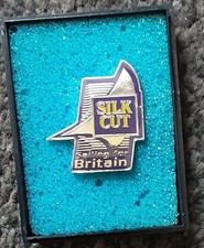 Vintage 1997 Silk Cut Saling For Britain Enamel Pin Badge Whitbread Race Boxed