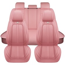 Full Surround Car Seat Covers Universal Nappa Leather Front Rear Cushion Protect