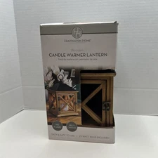 Candle Warmers Wooden Farmhouse Lantern Huntington Home Wood Light Brown