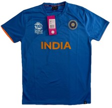 India 2016 Cricket Jersey ICC World Tweny20 Size Adult Small 100 Polyester