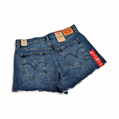 Levi's Women's High-Waisted Denim Mom Shorts (Size 32 W14) Medium