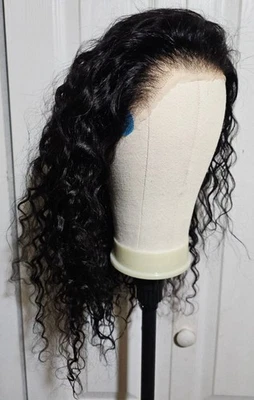 Peluca Invisi Strap Ajuste Ajustado Onda de Agua 360 Encaje Frontal 20" Cabello Humano 200 Densidad - Imagen 1 de 4